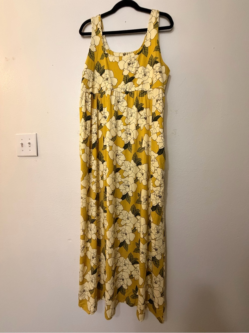 NWT Fighting Eel Paceo Gardenia Maxi Dress XL Made in Hawaii